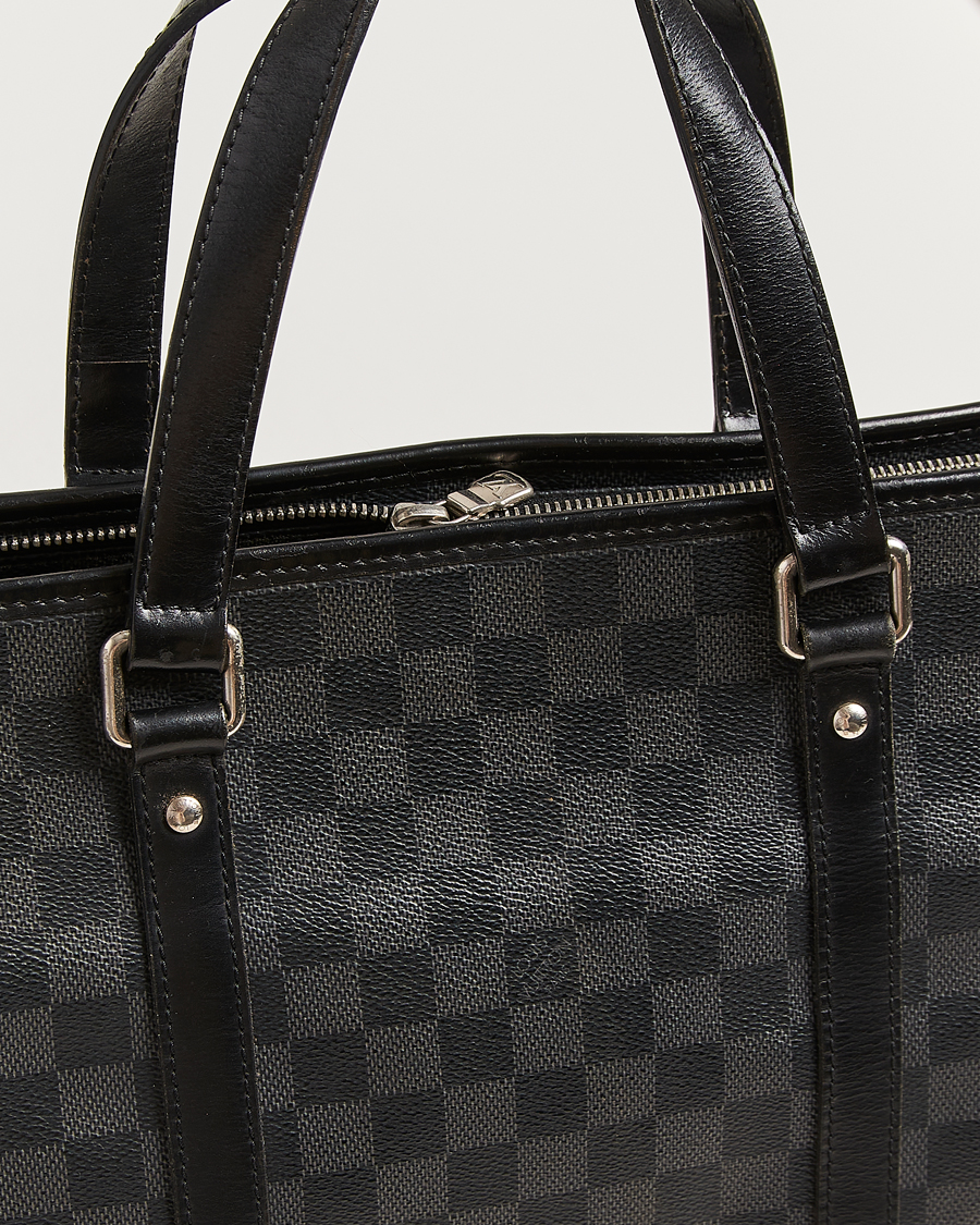 Men | Louis Vuitton Pre-Owned Tadao Tote Bag Damier Graphite | Louis Vuitton Pre-Owned | Tadao Tote Bag Damier Graphite