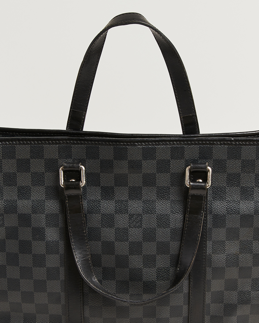Men | Louis Vuitton Pre-Owned Tadao Tote Bag Damier Graphite | Louis Vuitton Pre-Owned | Tadao Tote Bag Damier Graphite