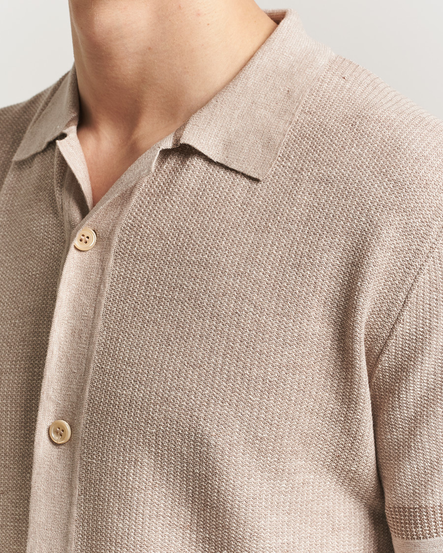 Men | Shirts | Brioni | Cotton/Linen Cuban Shirt Beige