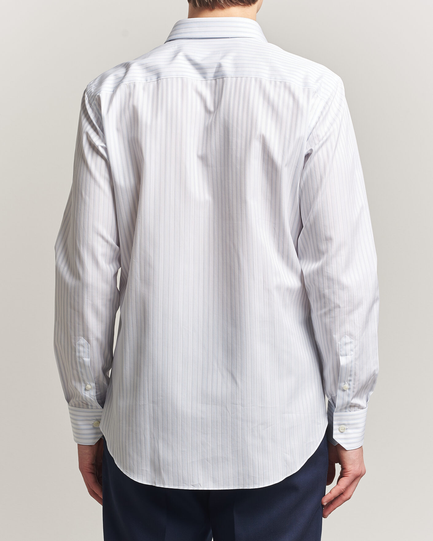 Men | Shirts | Brioni | Slim Fit Dress Shirt Light Blue Stripe