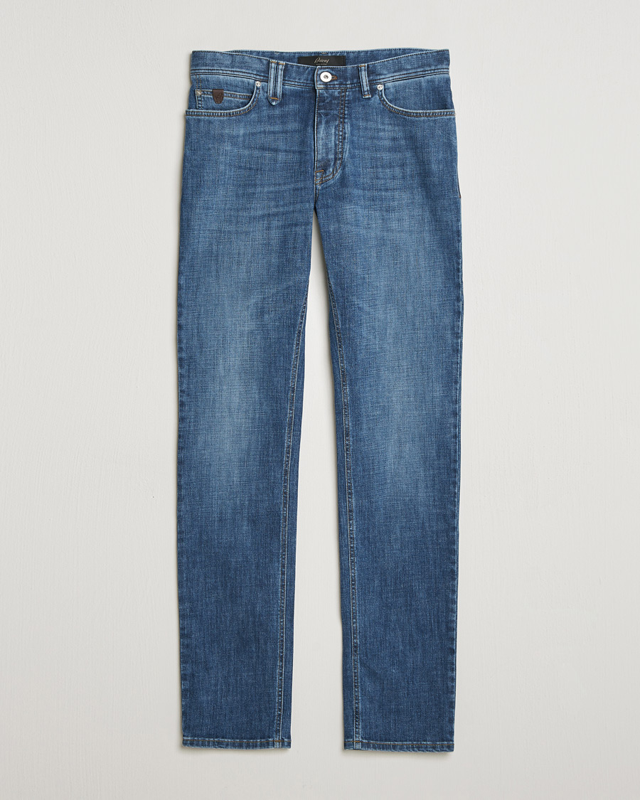Men | Trousers | Brioni | 5-Pocket Denim Medium Blue Wash