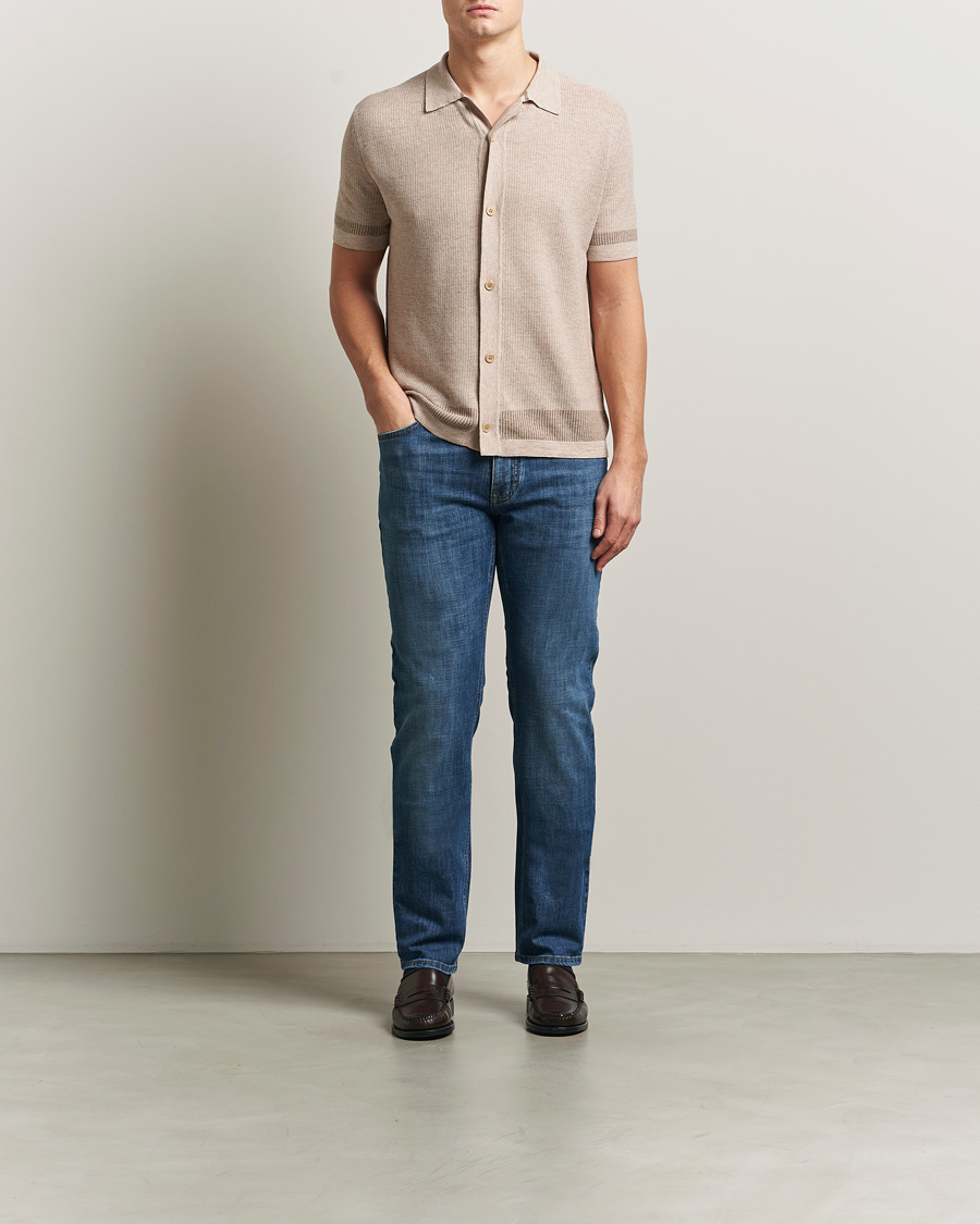 Men | Trousers | Brioni | 5-Pocket Denim Medium Blue Wash