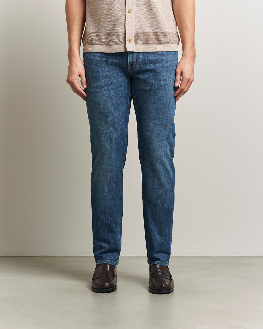 Men | Jeans | Brioni | 5-Pocket Denim  Medium Blue Wash
