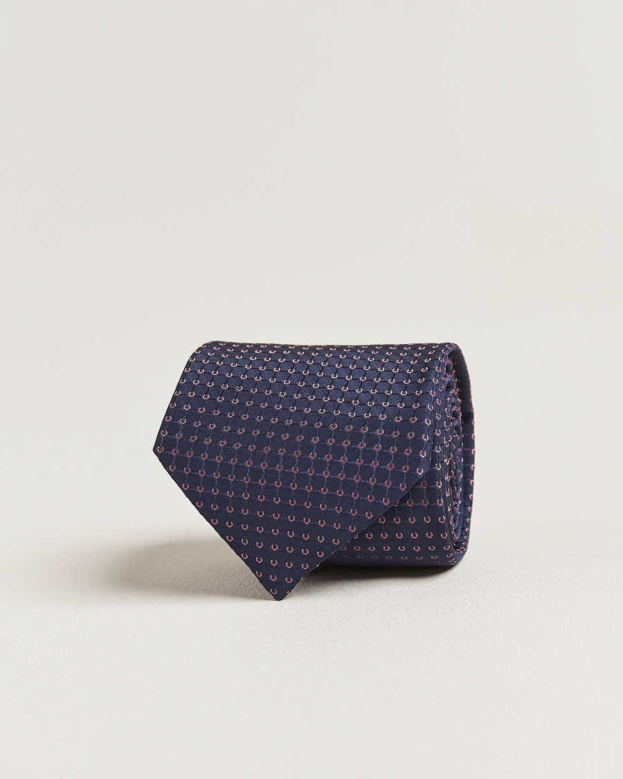 Men | Ties | Brioni | Microstructure Silk Tie Navy