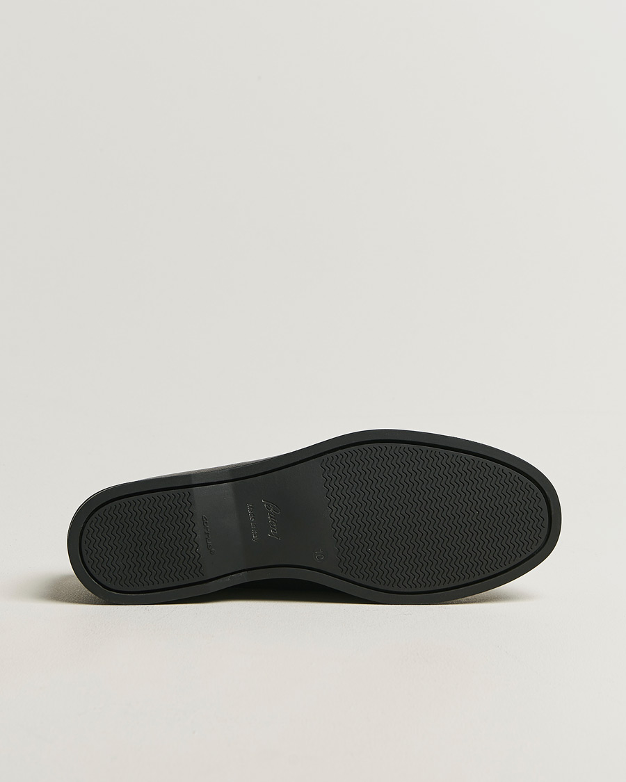 Men | Boat Shoes | Brioni | Grain Leather Boat Shoes Black Calf