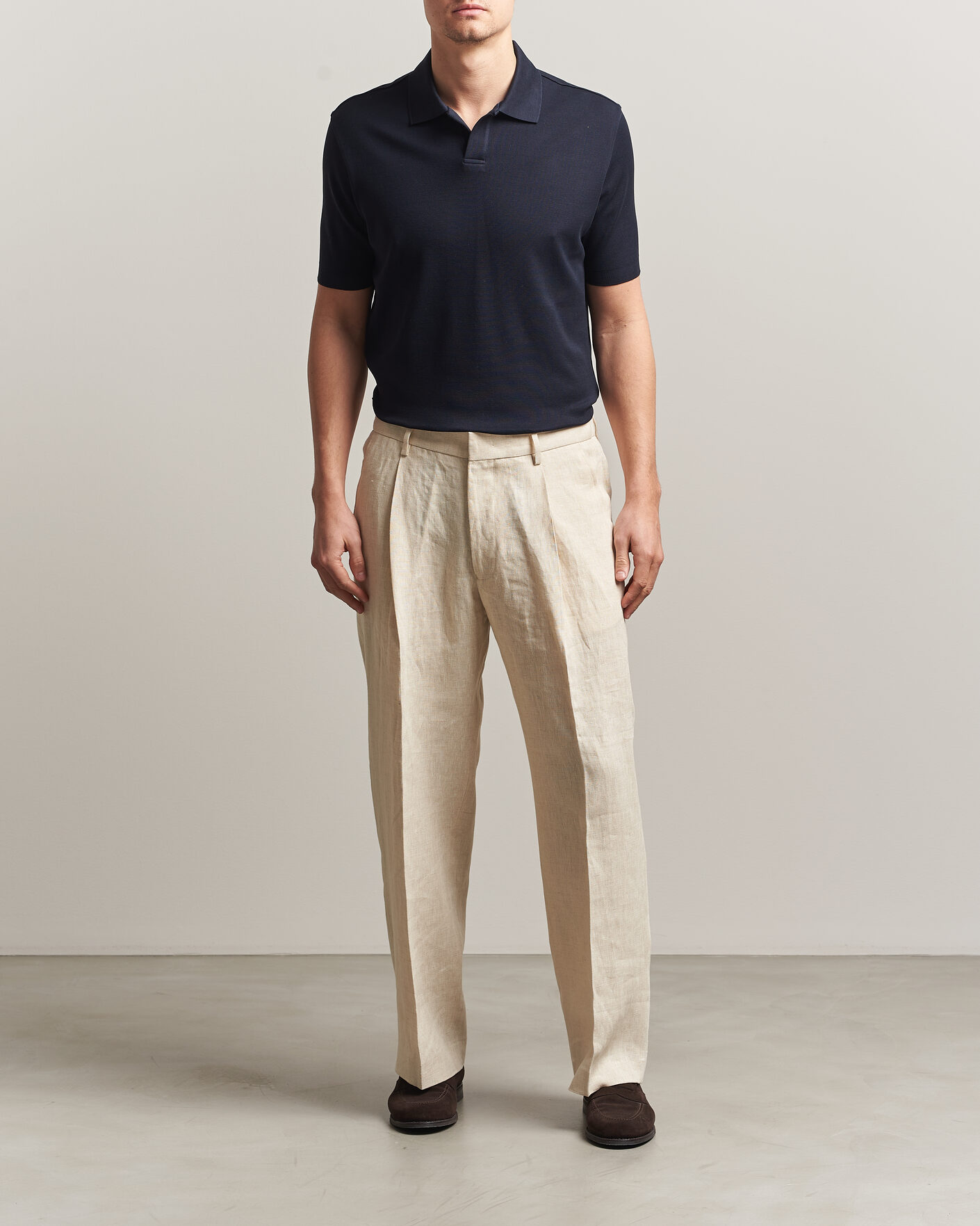 Men | Polo Shirts | Altea | Jersey Piquet Polo Navy