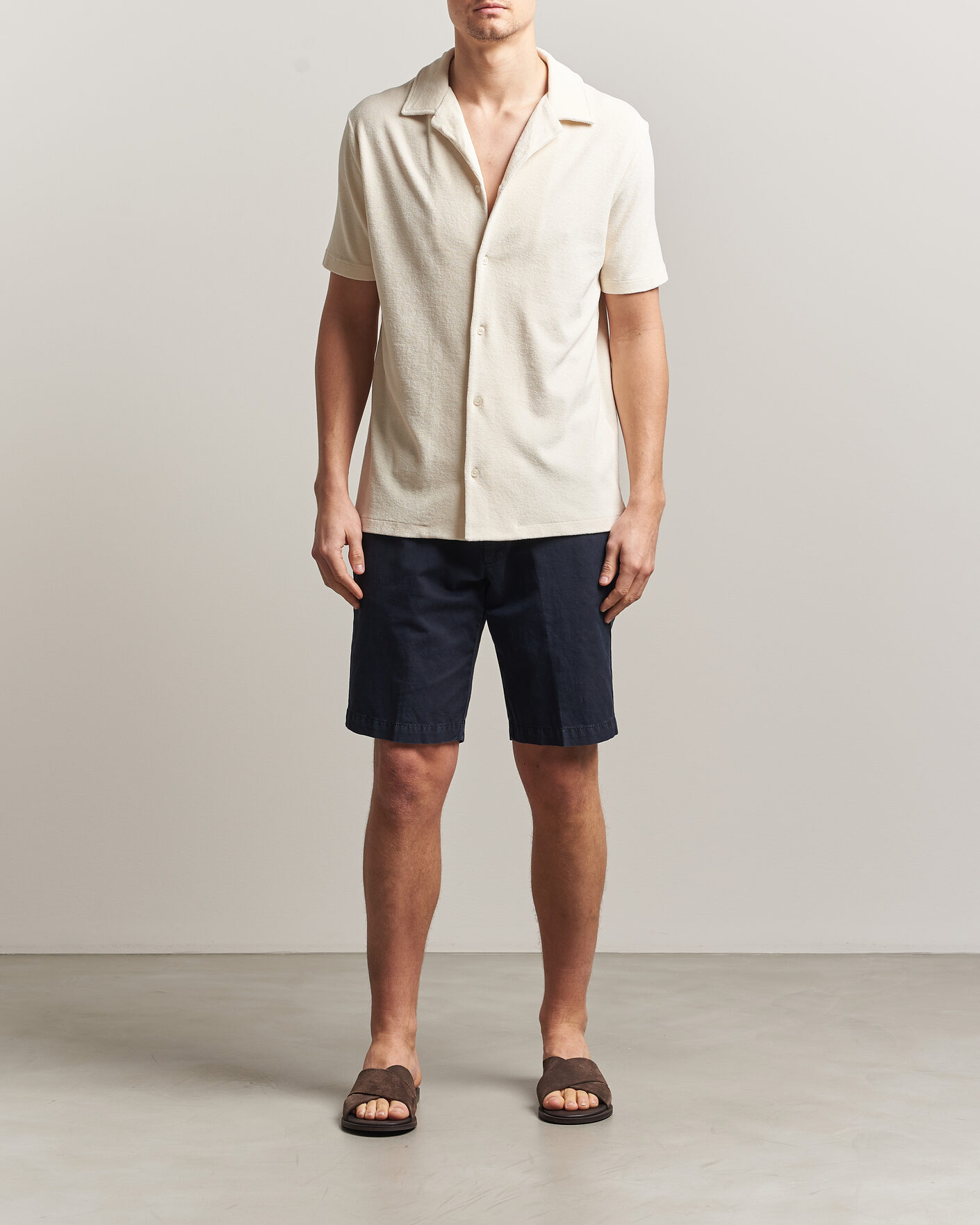 Men | Shirts | Altea | Terry Bowling Shirt Off White