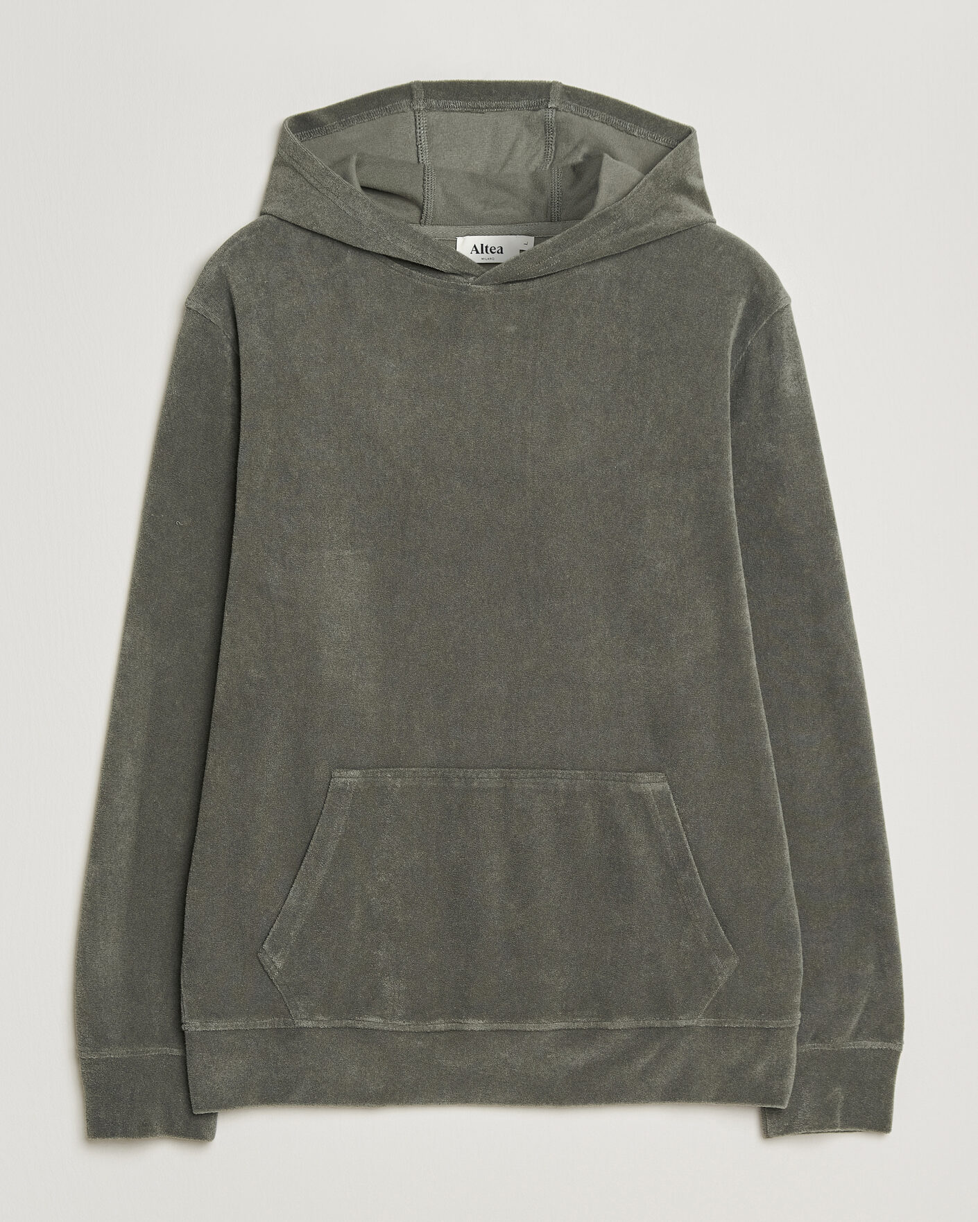 Men | Sweaters & Knitwear | Altea | Terry Cotton Hoodie Olive