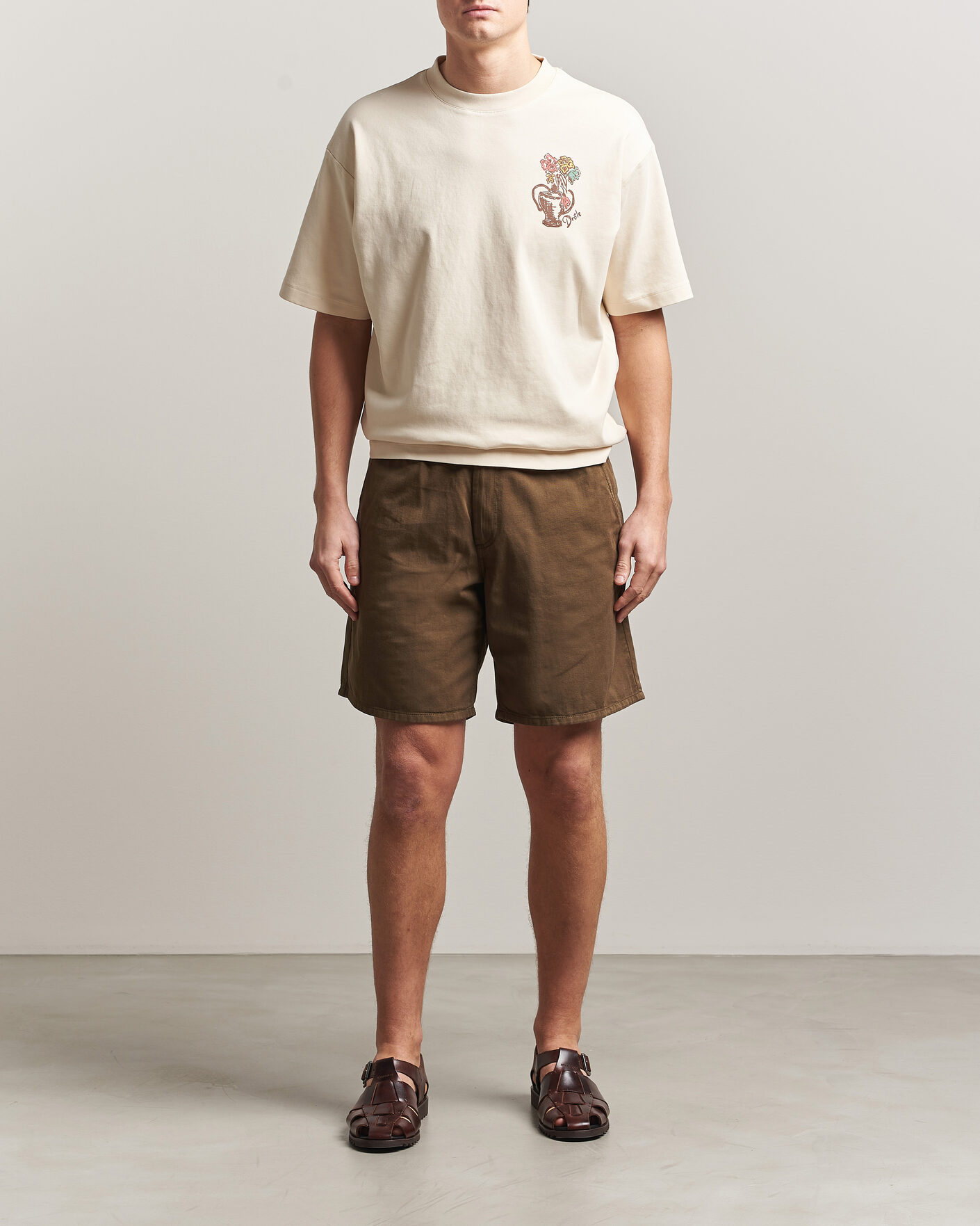 Men | Shorts | Forét | Clay Light Shorts Algae Green