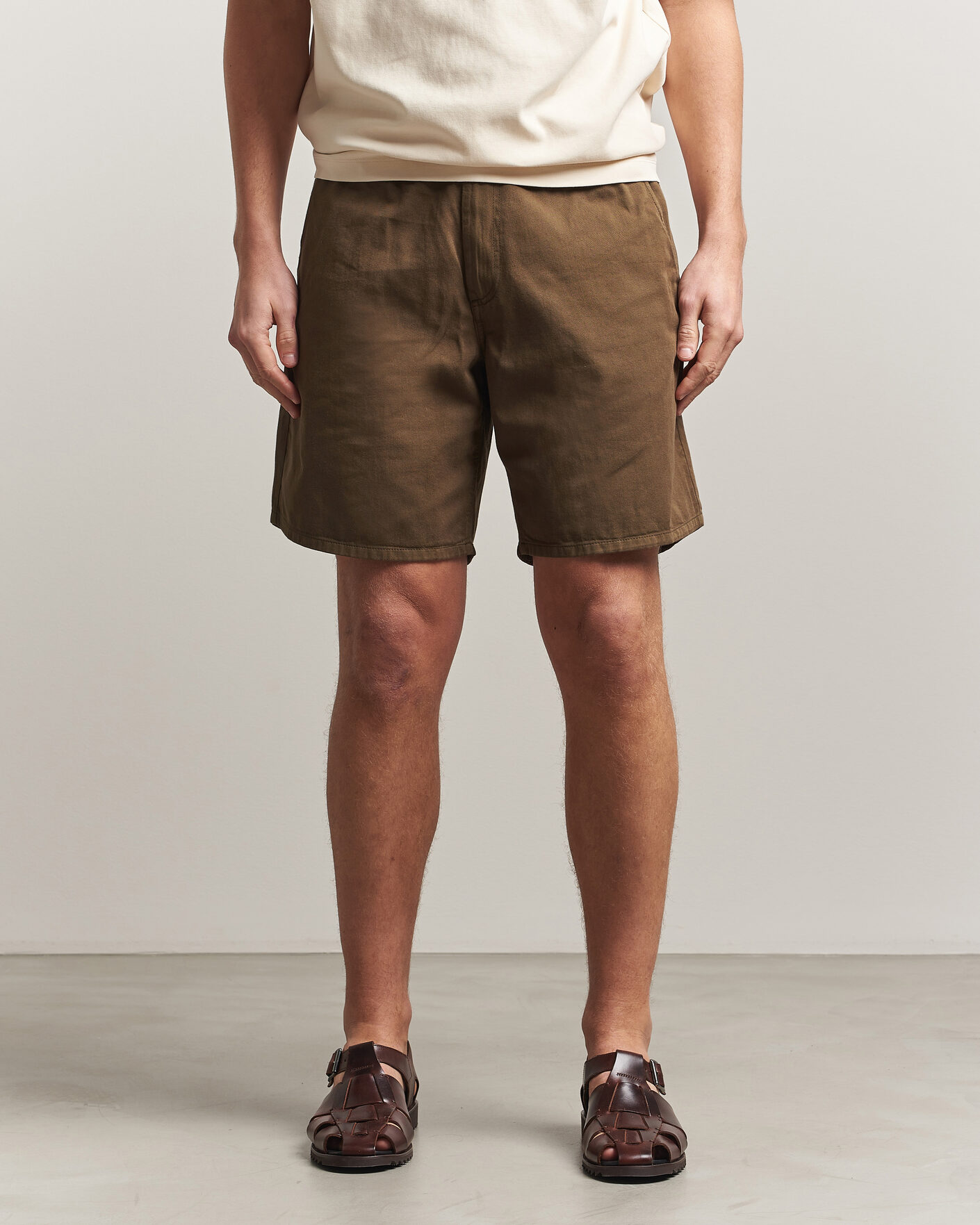 Men | Shorts | Forét | Clay Light Shorts Algae Green