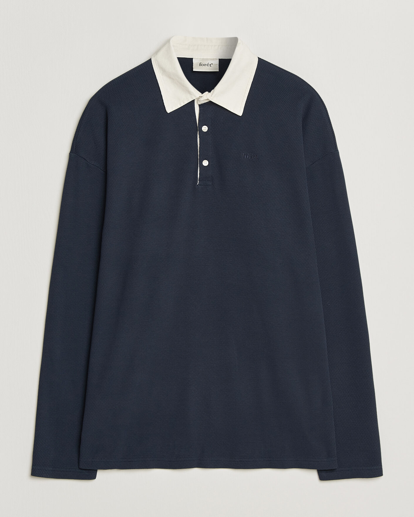 Forét Match Rugby Structured Sweatshirt Navy at CareOfCarl.com