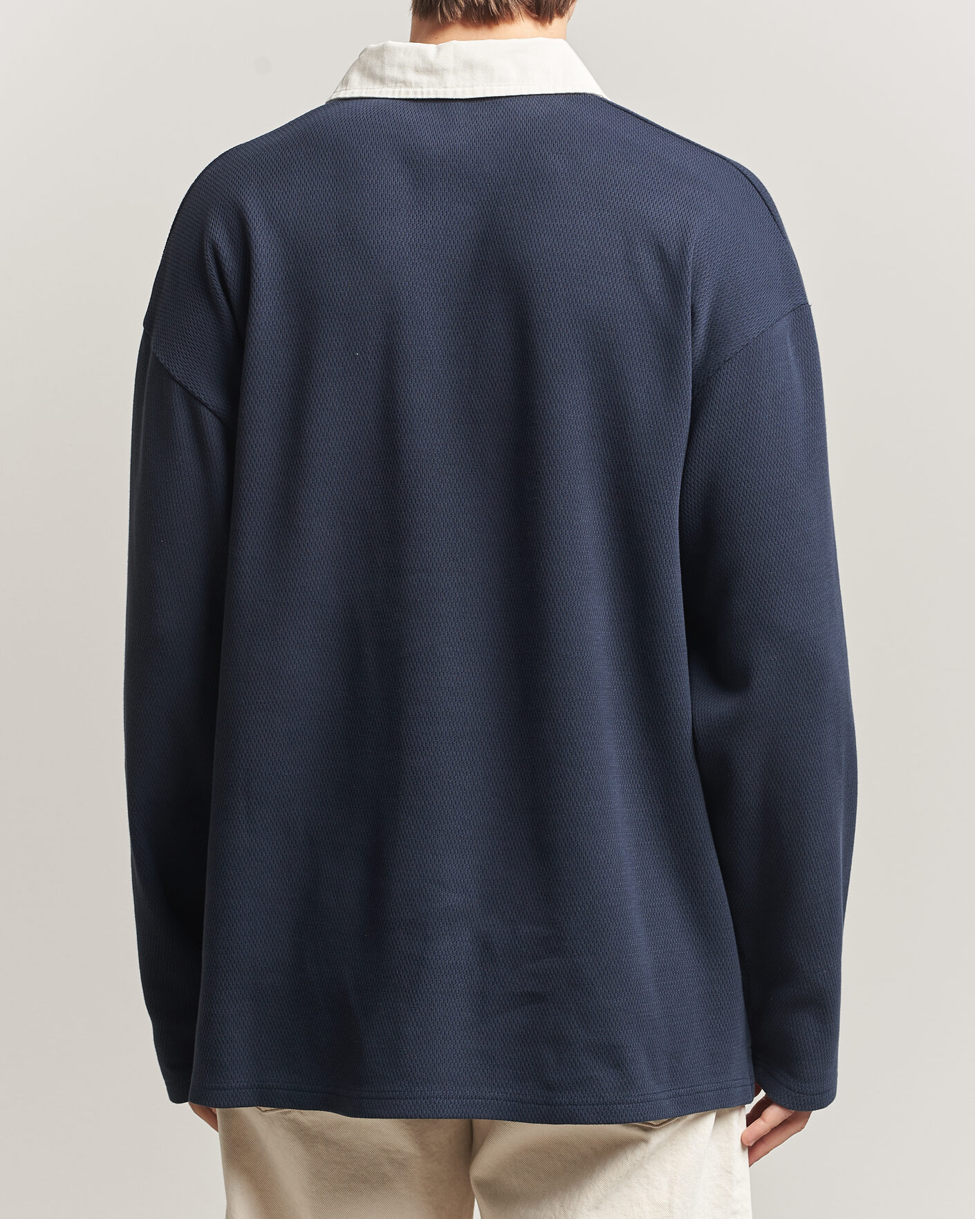 Forét Match Rugby Structured Sweatshirt Navy at CareOfCarl.com