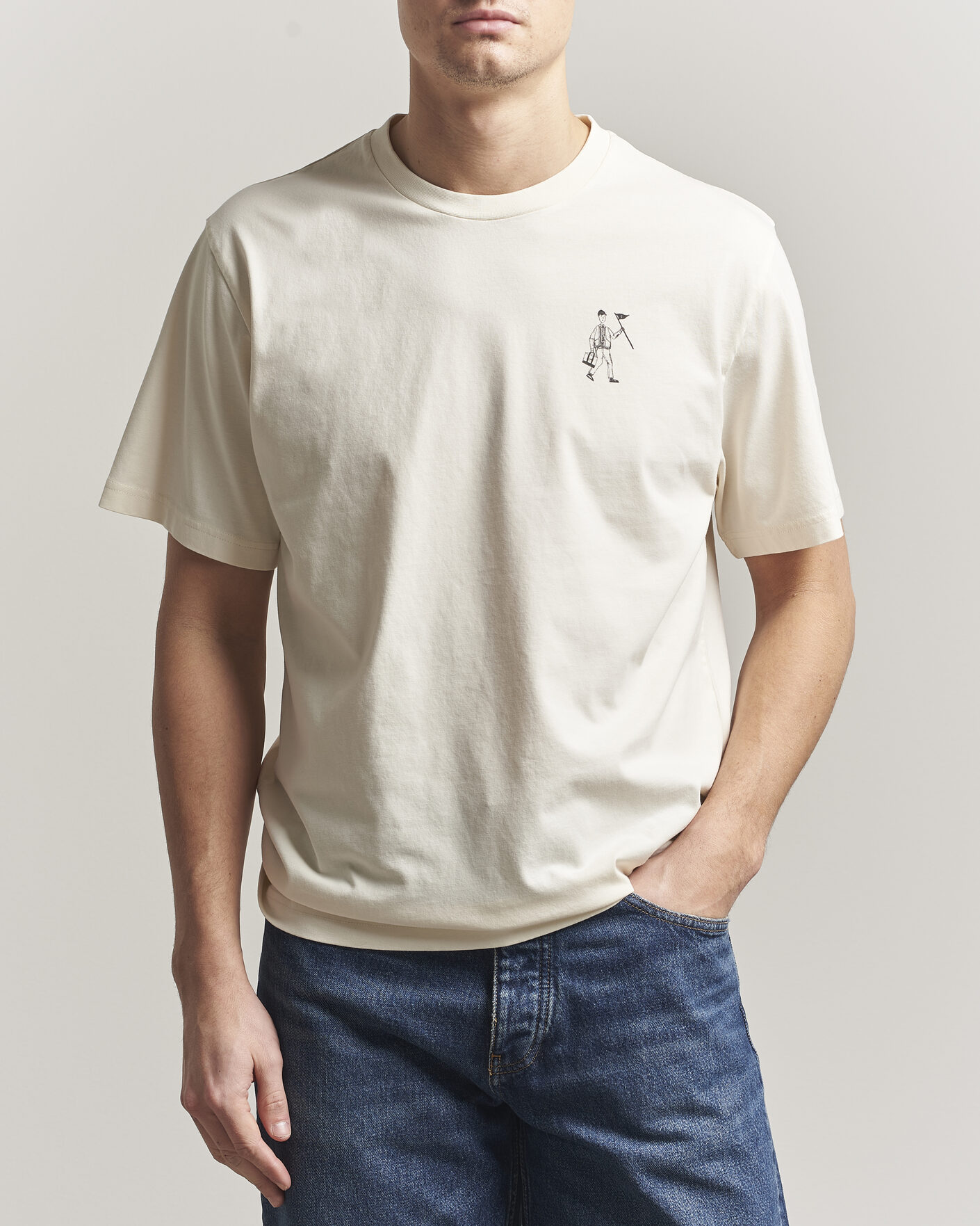Men | T-Shirts | Forét | Walker T-Shirt Cloud