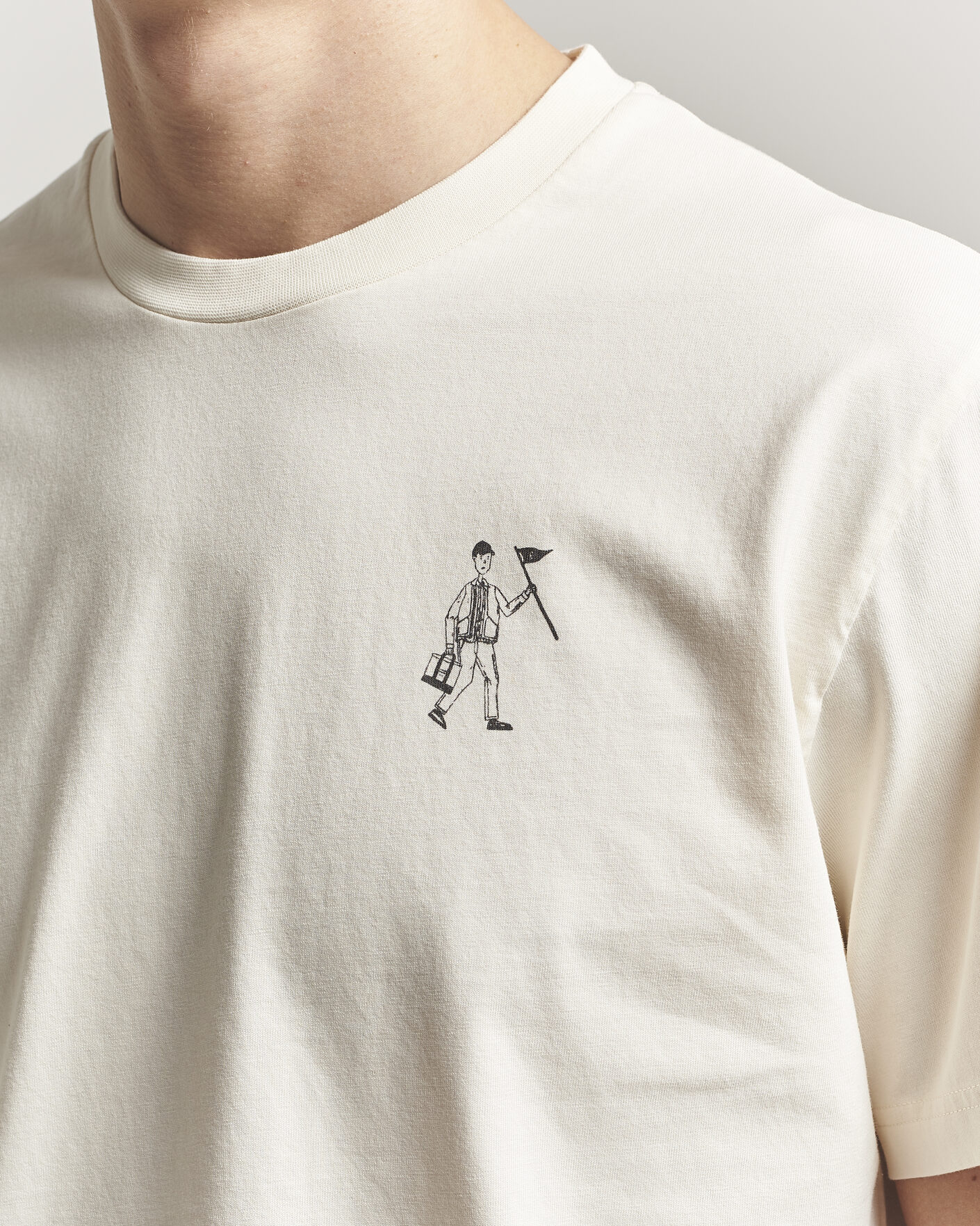 Men | T-Shirts | Forét | Walker T-Shirt Cloud