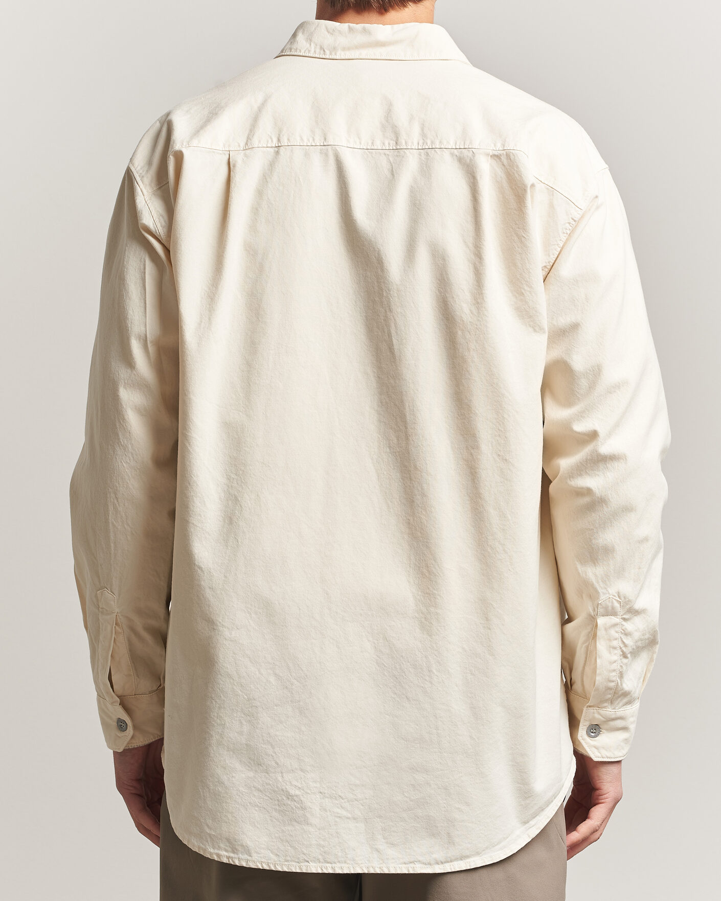 Men | Shirts | Stone Island | Marina Cotton Panama Weave Overshirt Ivory