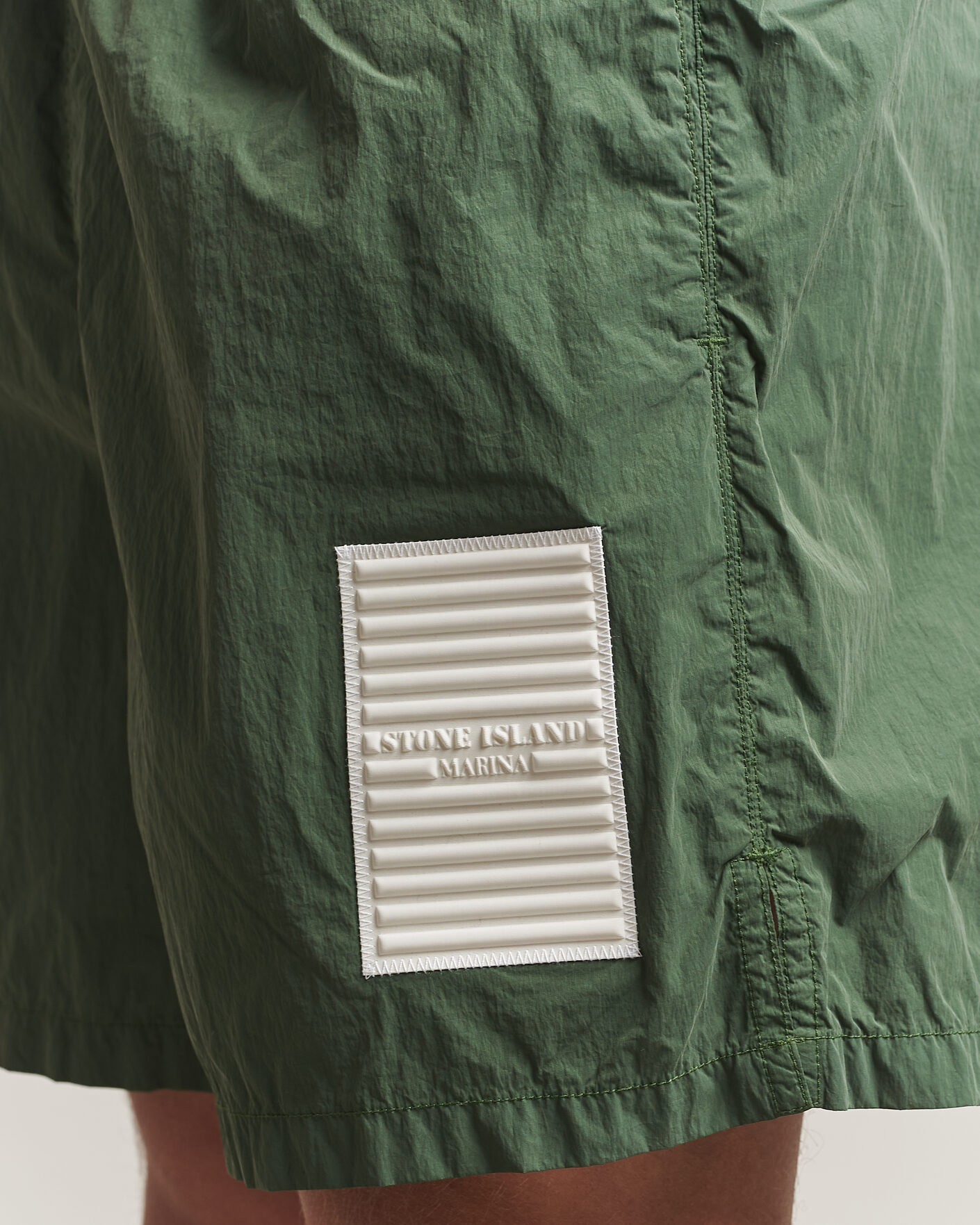 Men | Swimwear | Stone Island | Marina Micro Brushed Nylon-TC Swimshorts Quartz Green