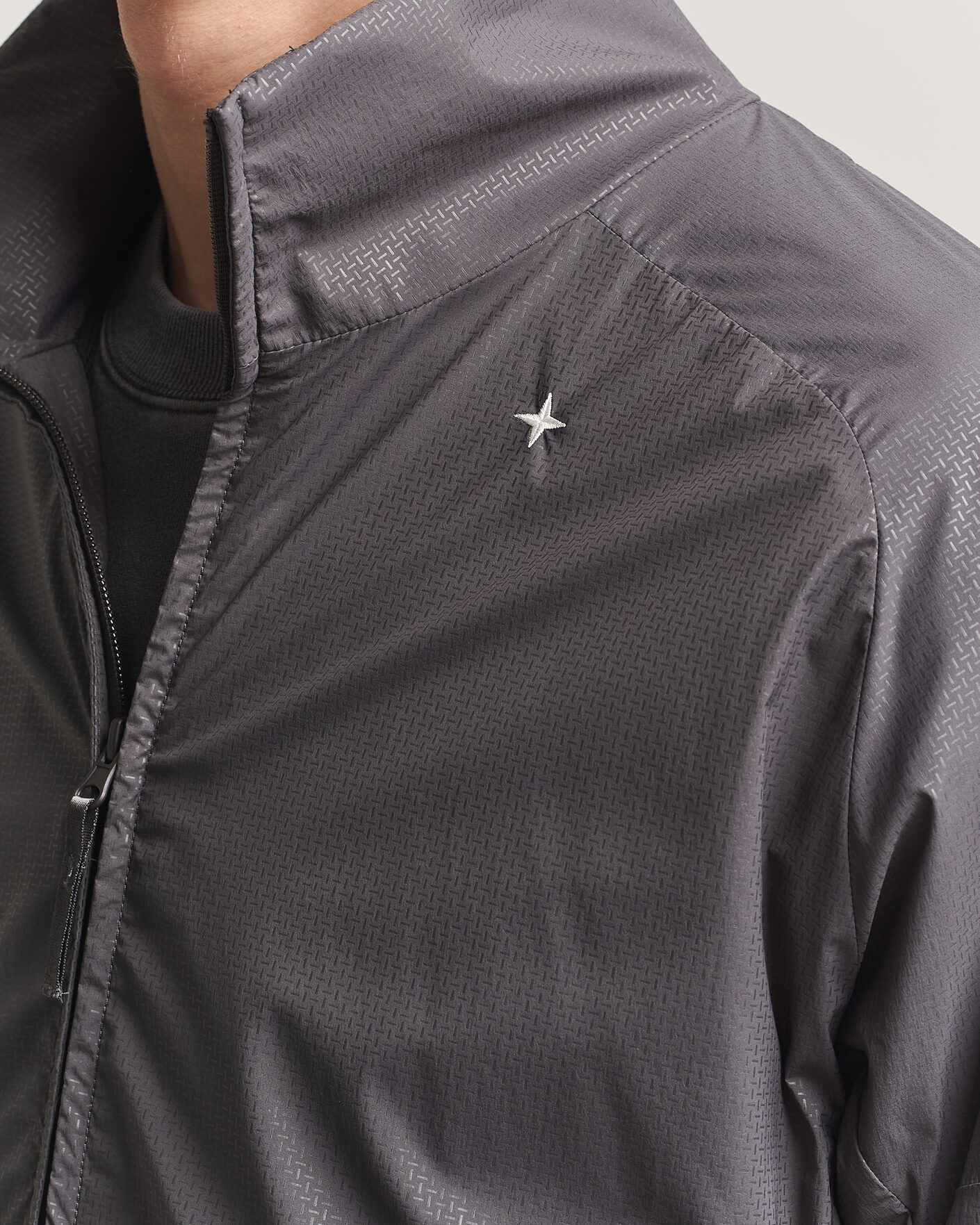 Men | Coats & Jackets | Stone Island | Stellina Nylon Stretch Field Jacket Charcoal