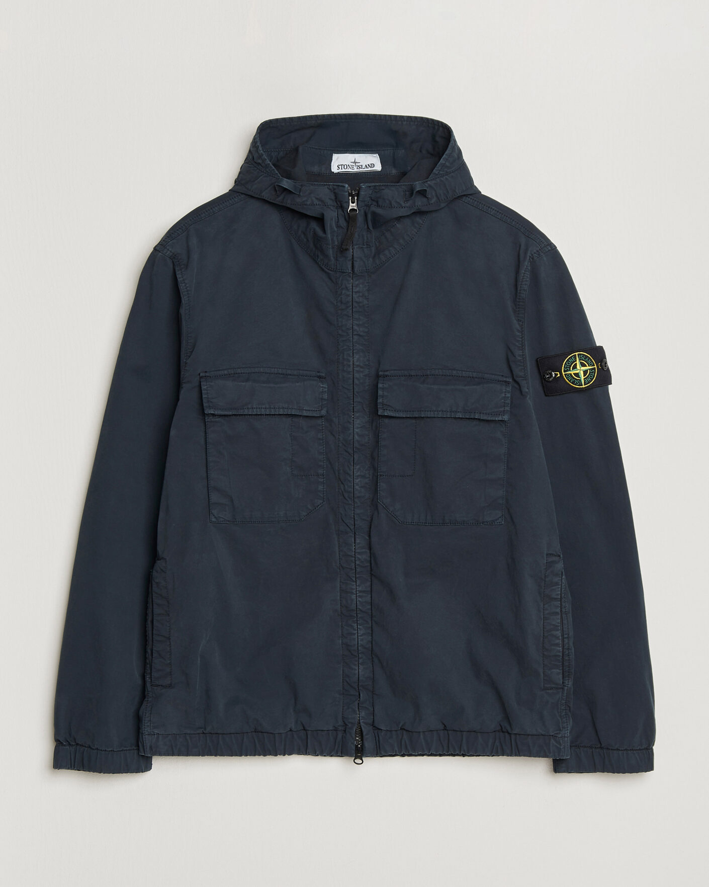 Men | Coats & Jackets | Stone Island | Stretch Cotton Twill Hood Jacket Navy