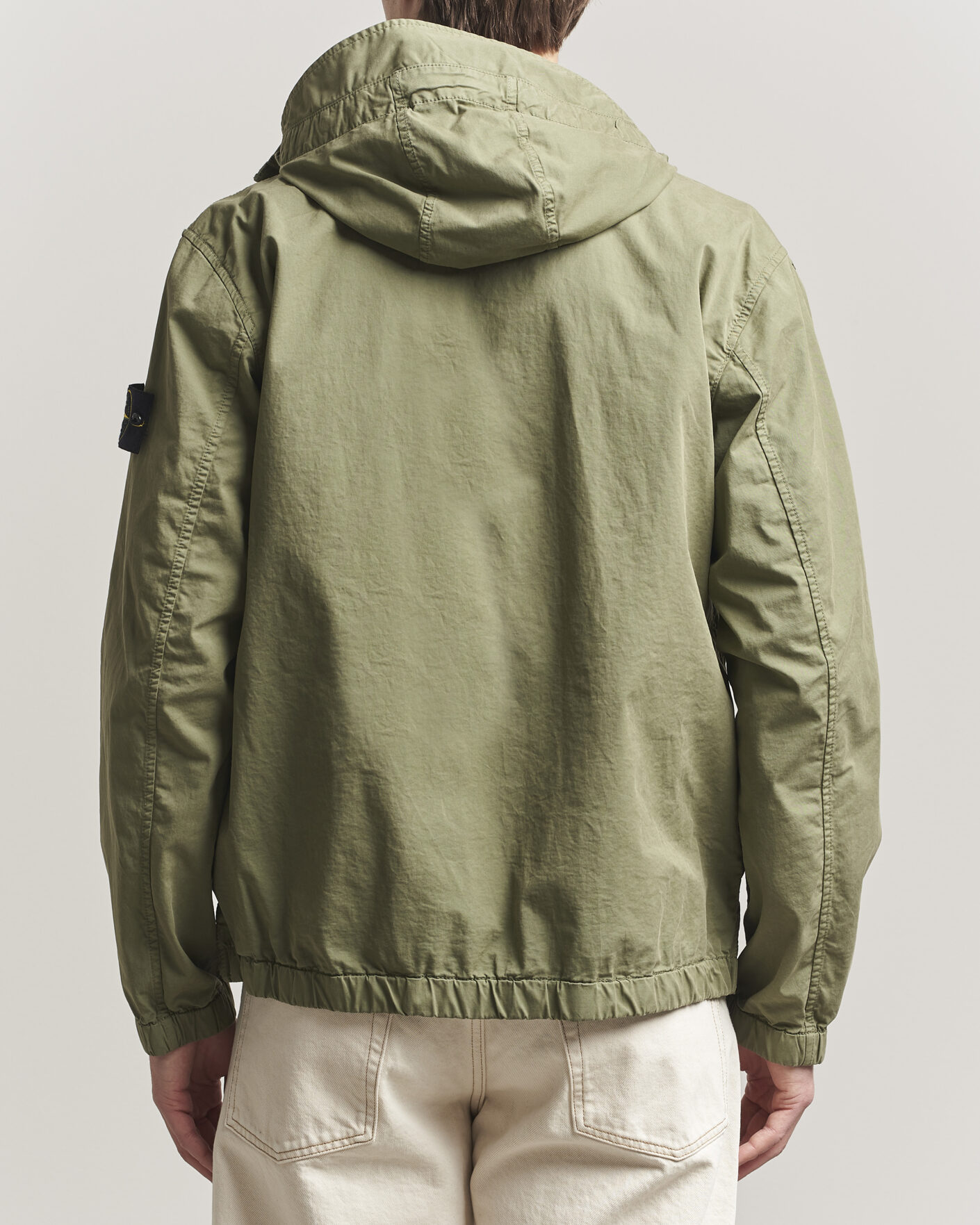 Men | Coats & Jackets | Stone Island | Stretch Cotton Twill Hood Jacket Military Green