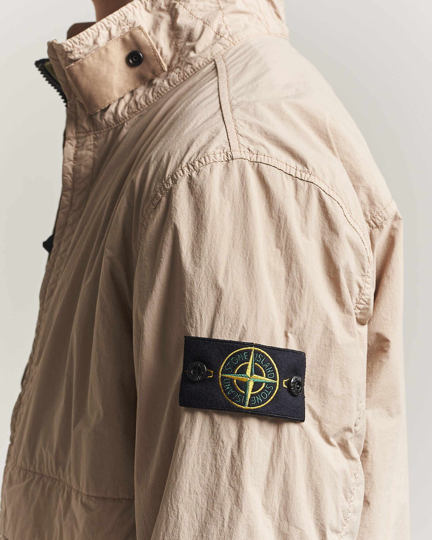 Men | Coats & Jackets | Stone Island | Nylon Smerigliato-TC Stand Collar Jacket Desert