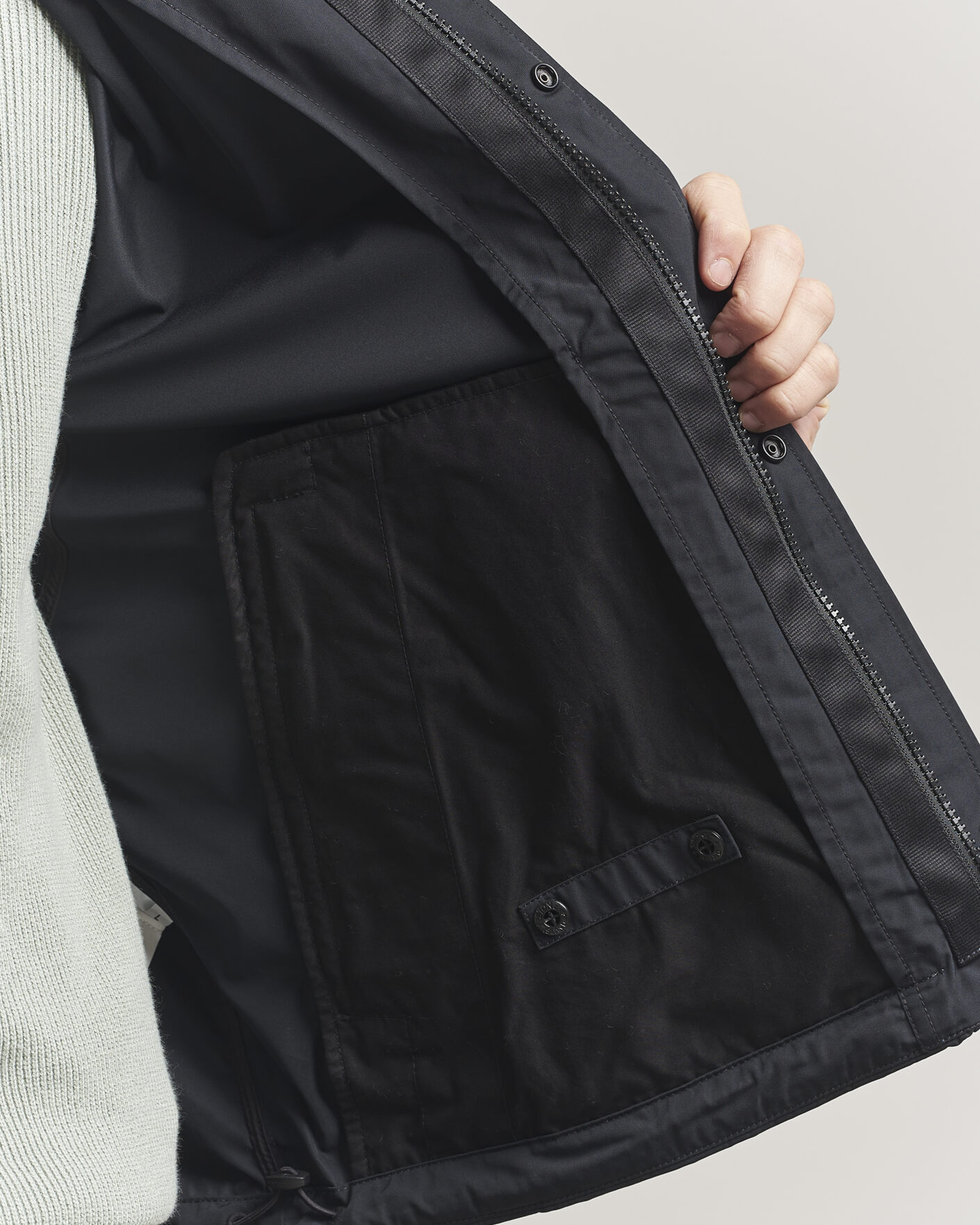 Men | Coats & Jackets | Stone Island | Micro Twill Stand Collar Jacket Black