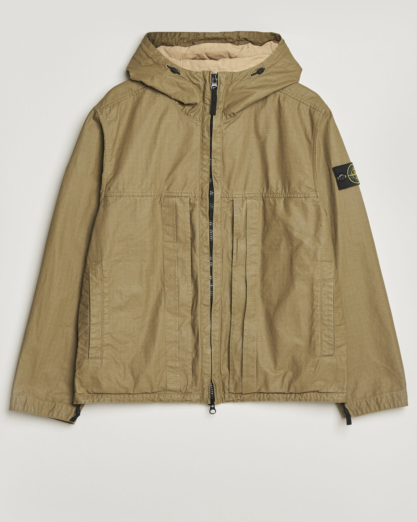 Men | Coats & Jackets | Stone Island | Double Coated Cotton Ripstop Jacket Military Green