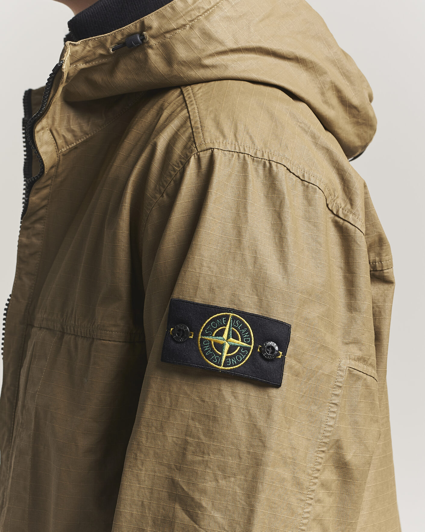 Men | Coats & Jackets | Stone Island | Double Coated Cotton Ripstop Jacket Military Green