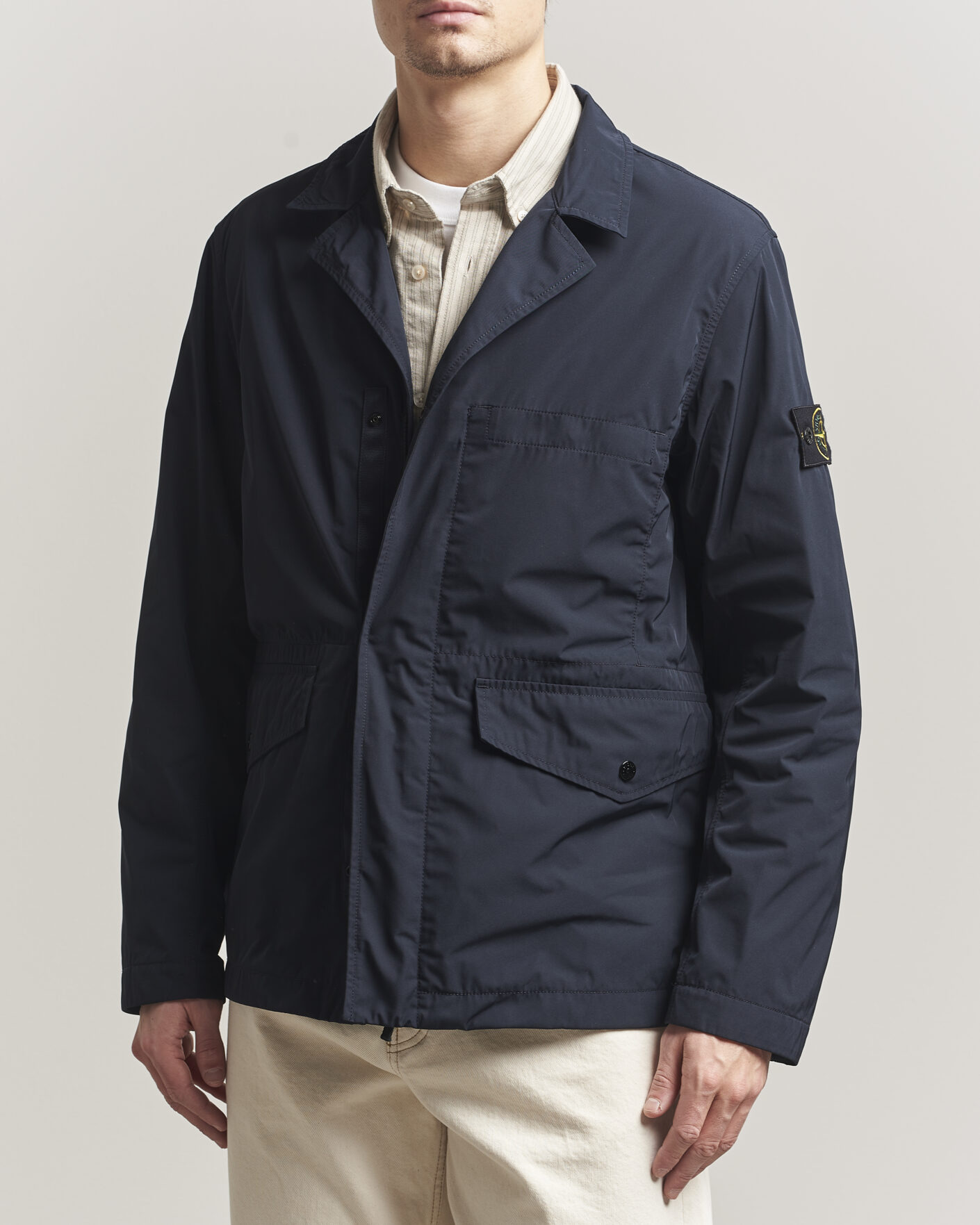 Men | Coats & Jackets | Stone Island | Micro Twill Blazer Jacket Navy
