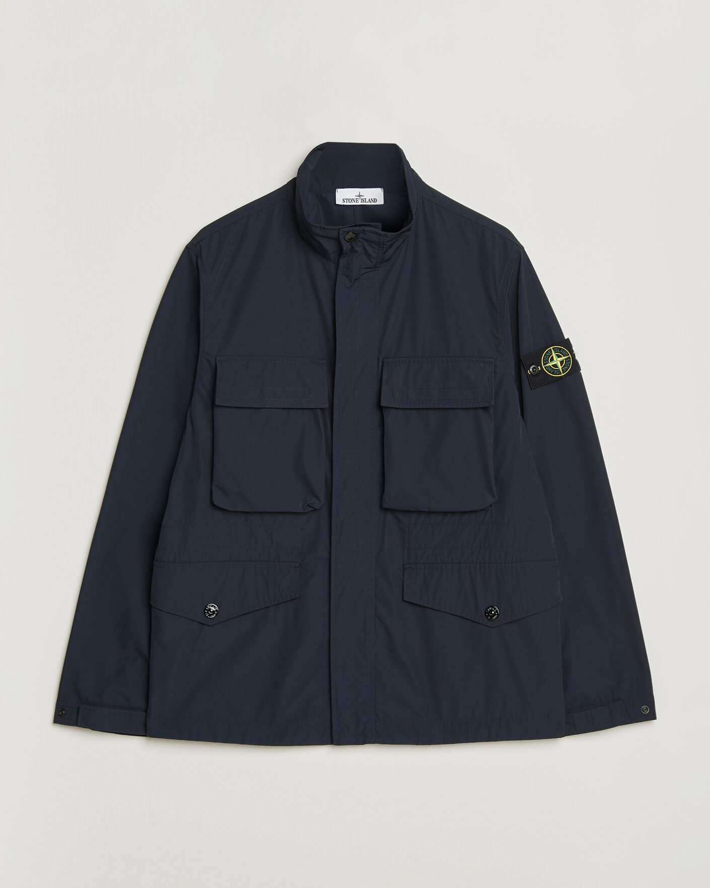 Stone Island Micro Twill Field Jacket Navy at CareOfCarl.com Stone Island Micro Twill Field Jacket Navy at CareOfCarl.com