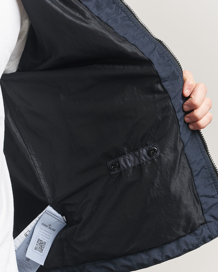 Men | Coats & Jackets | Stone Island | Crinkle Reps Padded Hood Jacket Navy