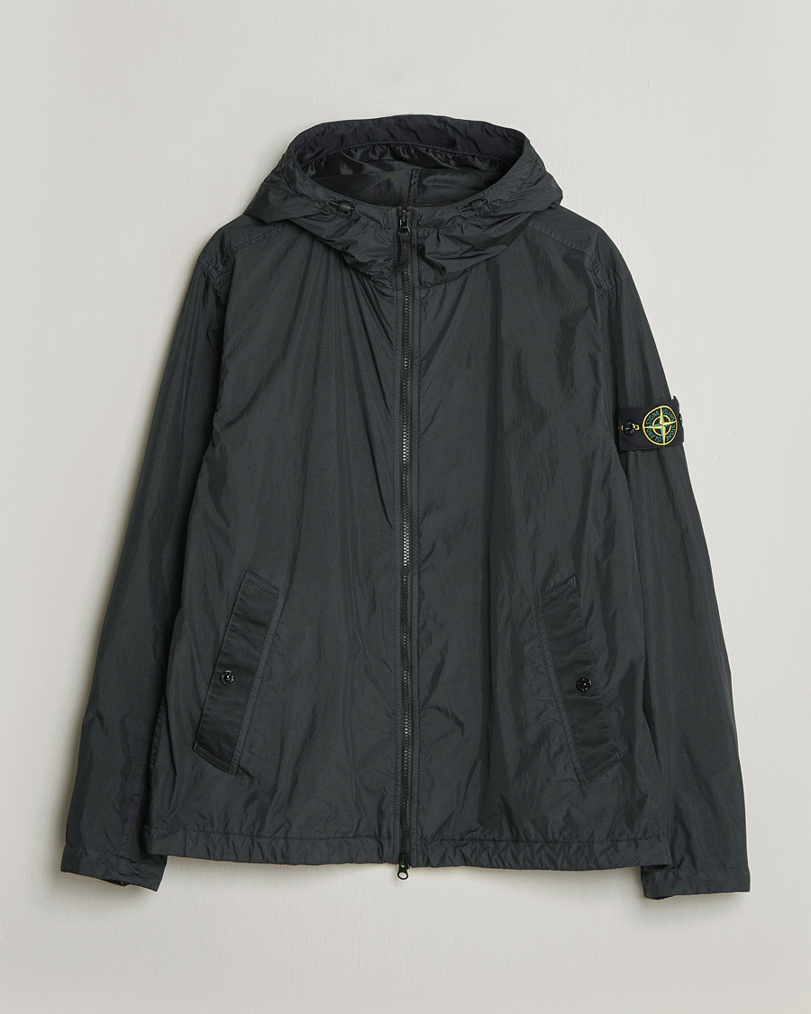 Men | Coats & Jackets | Stone Island | Crinkle Reps Padded Hood Jacket Black