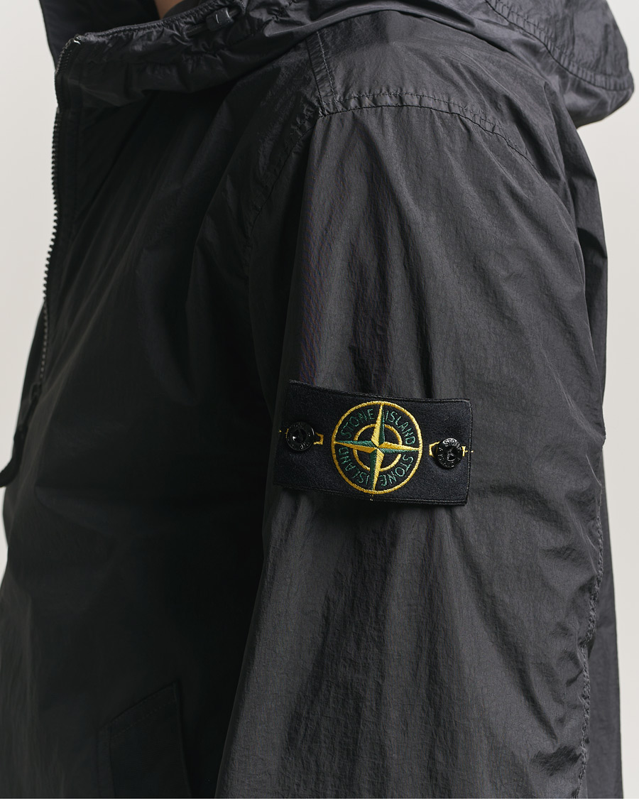 Men | Coats & Jackets | Stone Island | Crinkle Reps Padded Hood Jacket Black