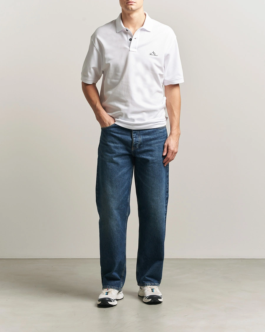 Men | Polo Shirts | Stone Island | Organic Cotton Pique White