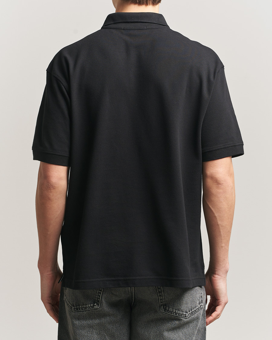 Men | Polo Shirts | Stone Island | Organic Cotton Pique Black