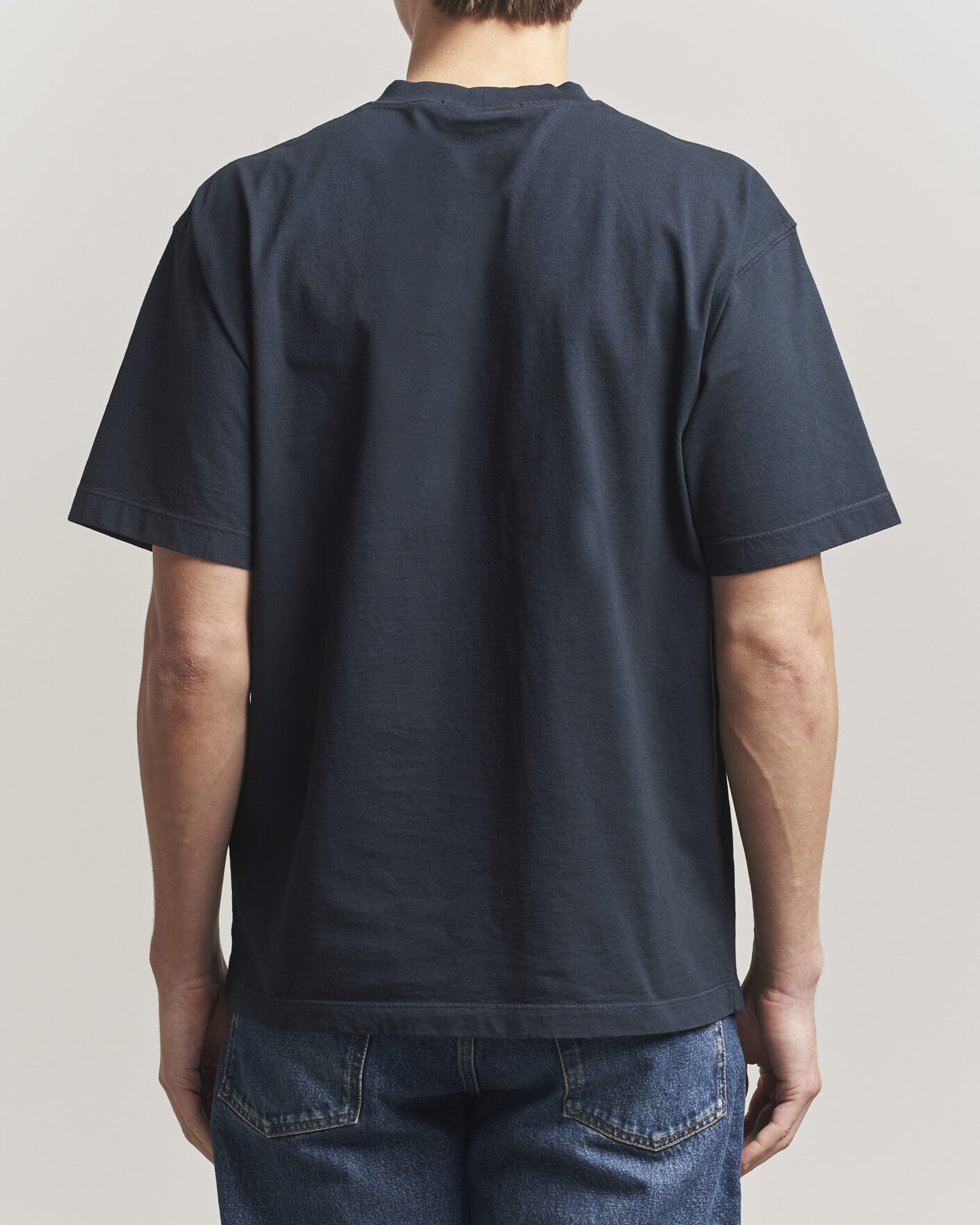 Men | T-Shirts | Stone Island | Combed Organic Cotton T-Shirt Navy