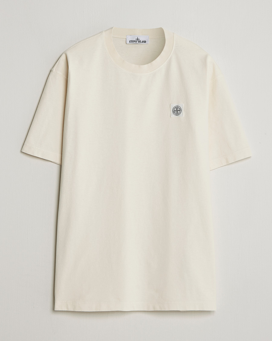 Men | T-Shirts | Stone Island | Combed Organic Cotton T-Shirt Ivory