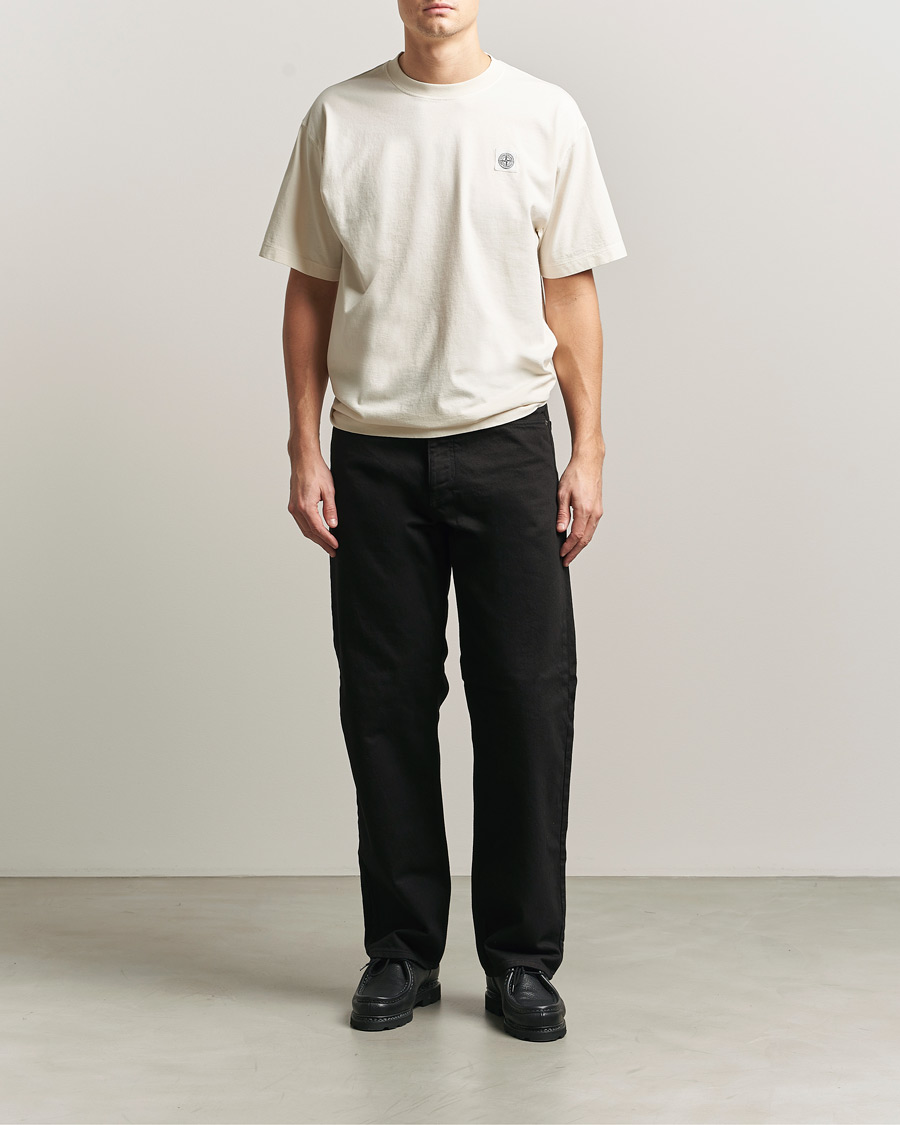 Men | T-Shirts | Stone Island | Combed Organic Cotton T-Shirt Ivory