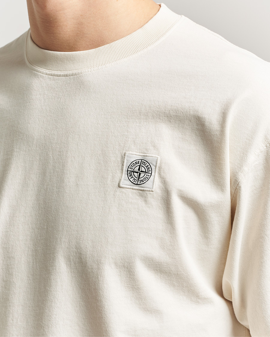 Men | T-Shirts | Stone Island | Combed Organic Cotton T-Shirt Ivory