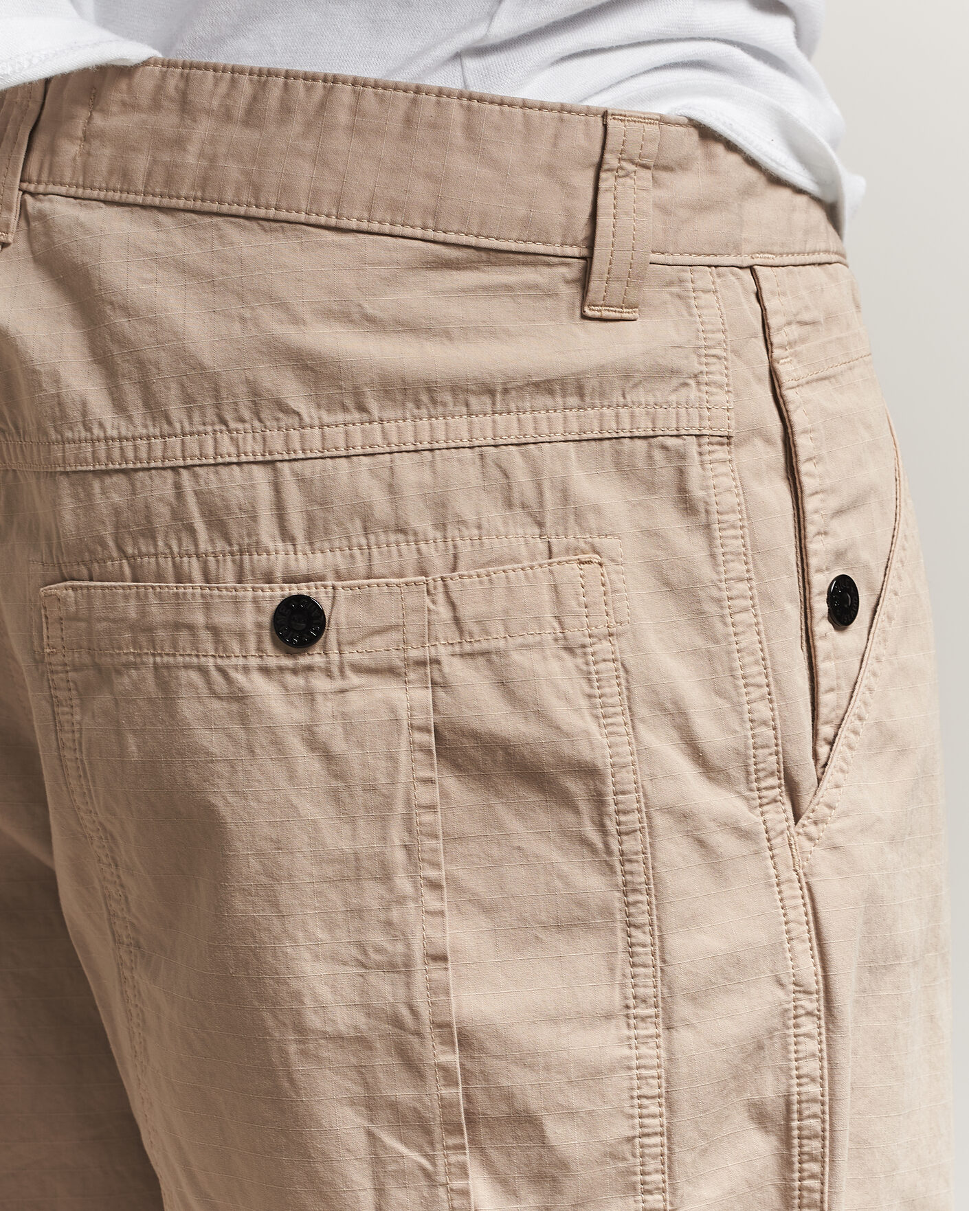 Men | Trousers | Stone Island | Cotton Ripstop Trousers Desert
