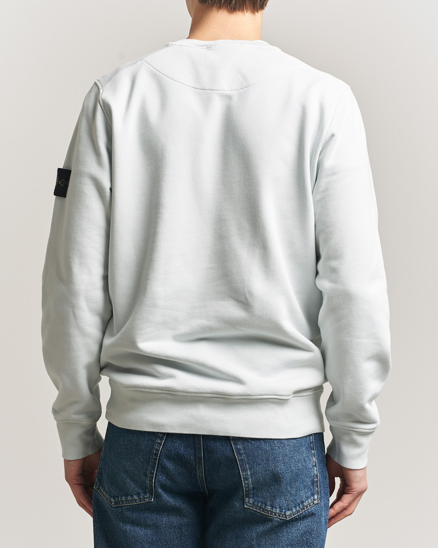 Men | Sweaters & Knitwear | Stone Island | Garment Dyed Fleece Sweatshirt Sky Blue