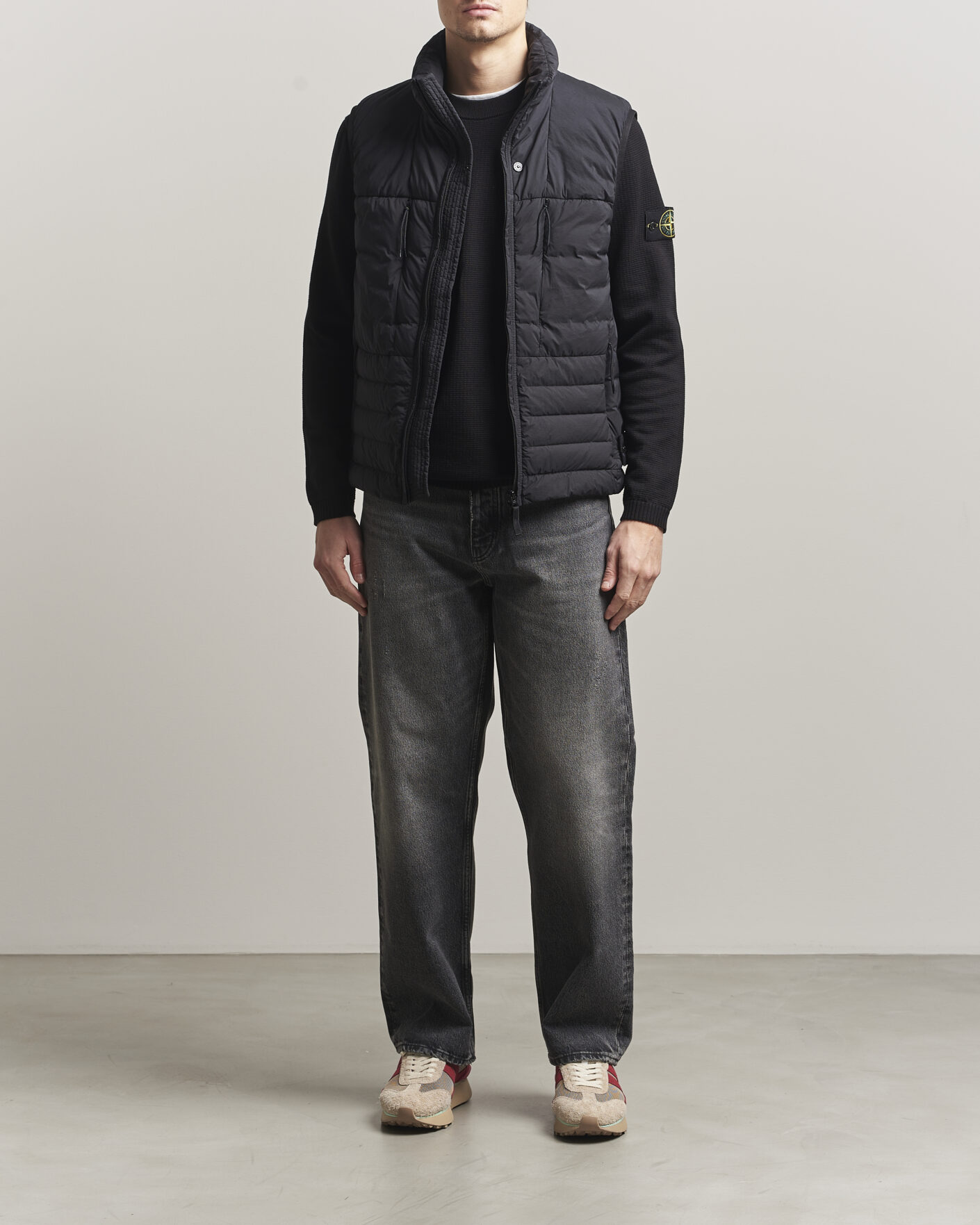Stone Island Nylon Down Vest Black at CareOfCarl.com