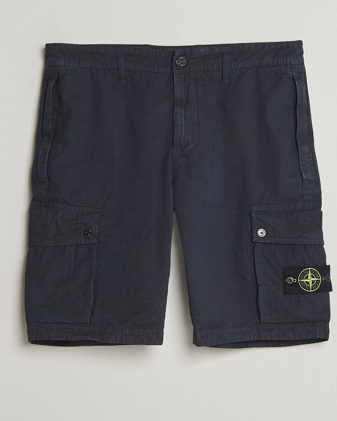 Men | Shorts | Stone Island | Brushed Cotton Canvas Cargo Shorts Navy