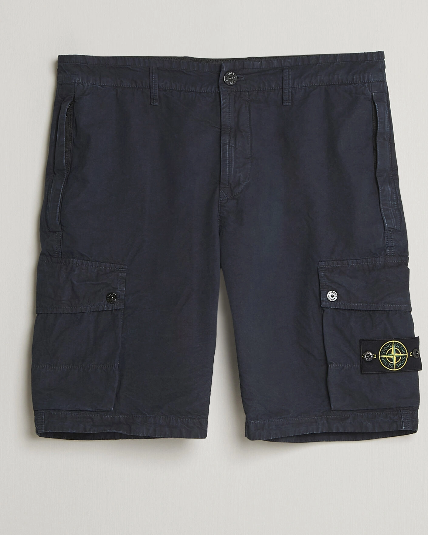 Men | Shorts | Stone Island | Brushed Cotton Canvas Cargo Shorts Navy