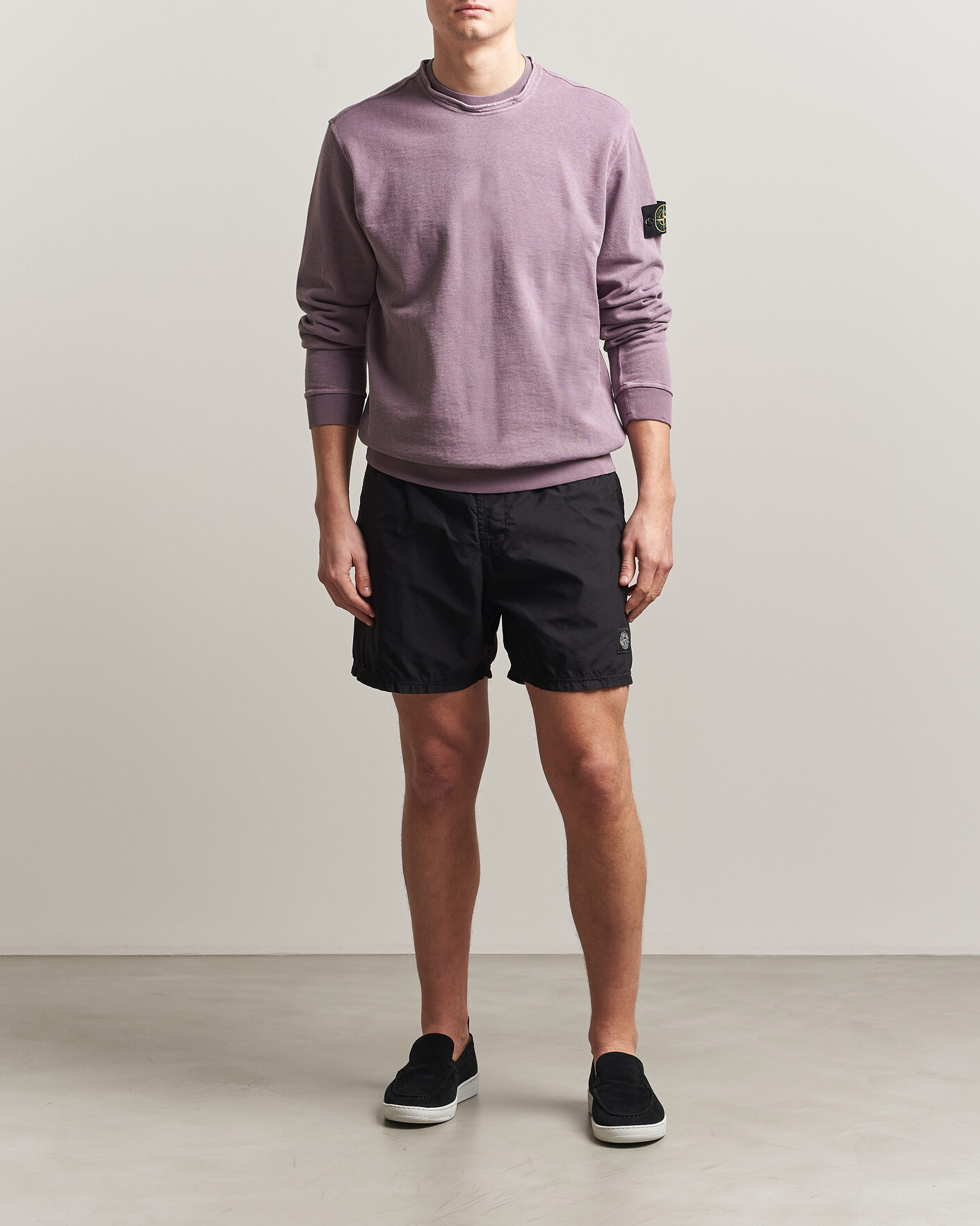 Men | Swimwear | Stone Island | Brushed Nylon Swimshorts Black