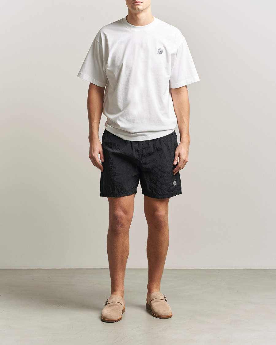 Stone Island Nylon Metal Econyl Swimshorts Black at CareOfCarl.com