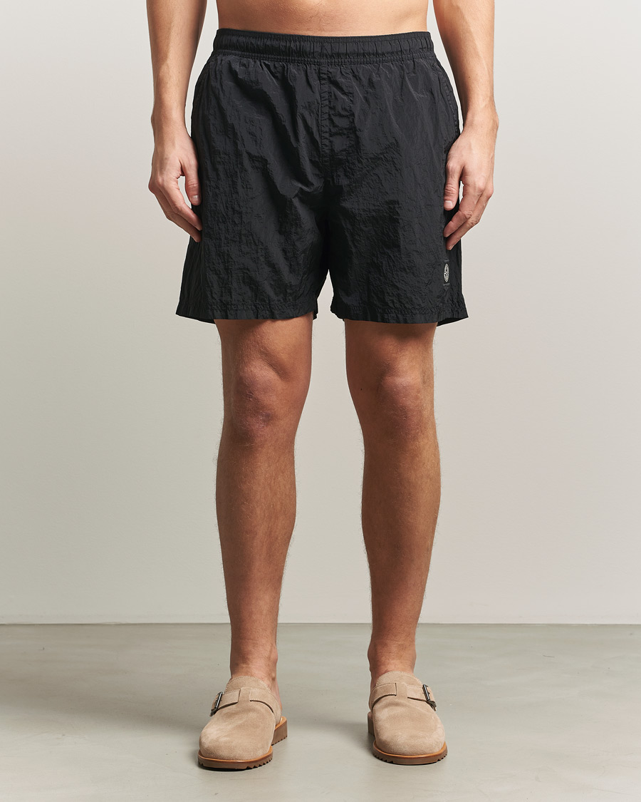 Stone Island Nylon Metal Econyl Swimshorts Black at CareOfCarl.com