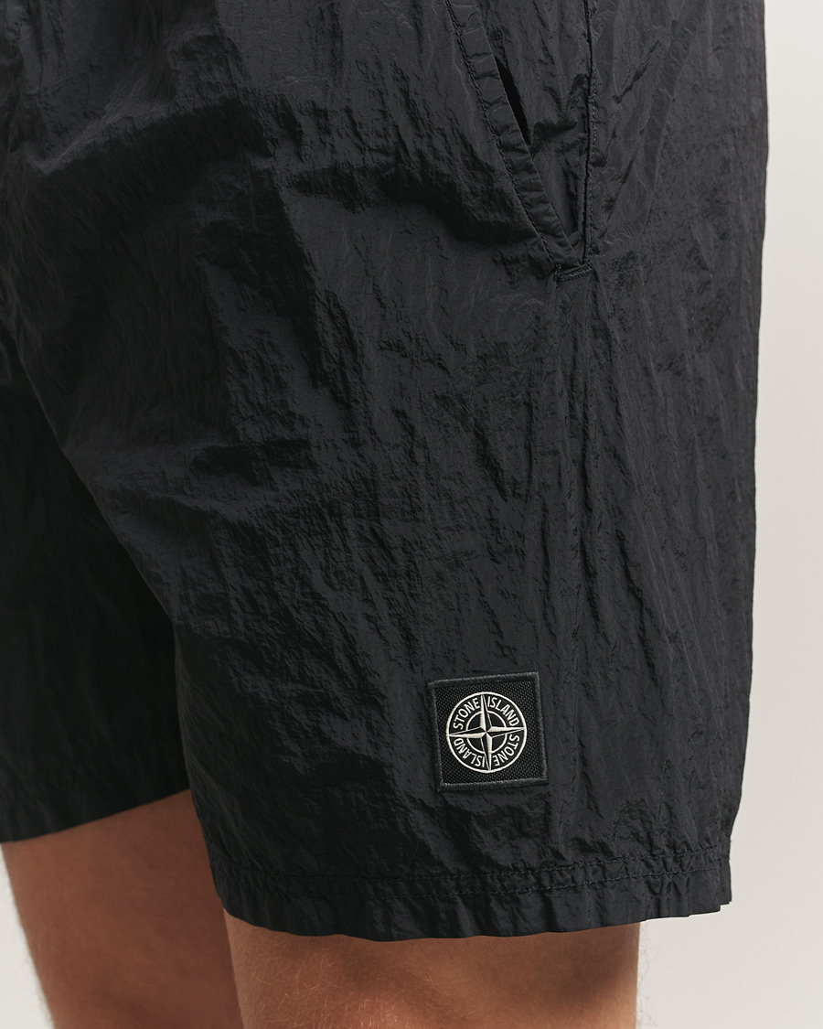 Stone Island Nylon Metal Econyl Swimshorts Black at CareOfCarl.com