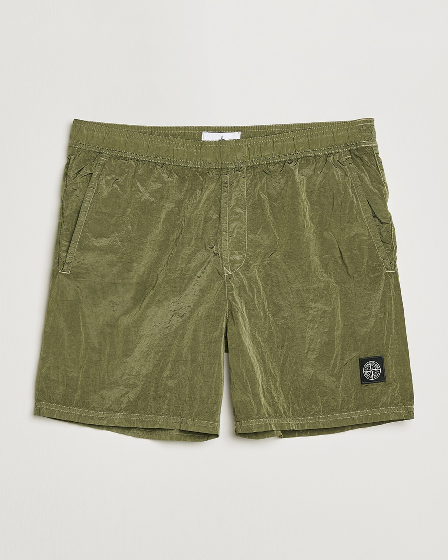 Stone Island Nylon Metal Econyl Swimshorts Military Green at