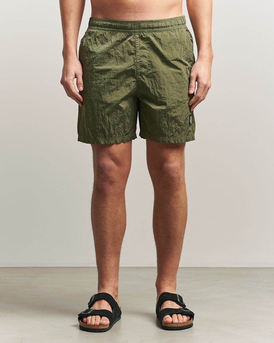 Stone Island Nylon Metal Econyl Swimshorts Military Green at