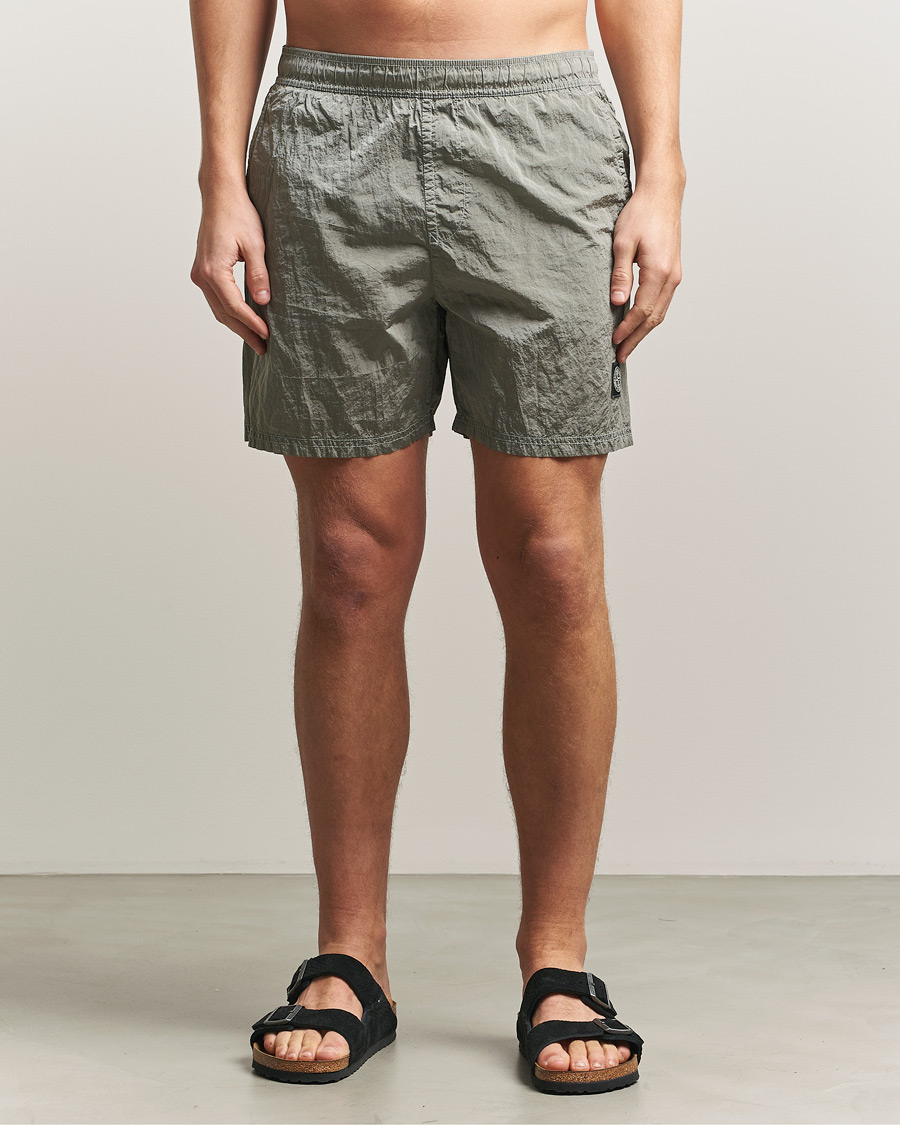 Men | Swimwear | Stone Island | Nylon Metal Econyl Swimshorts Pearl Grey